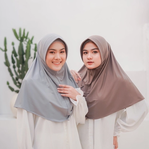KAHASIL - Hijab Bergo Jilbab Instan Jersey Premium KHS4373